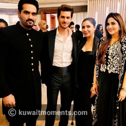 Andrew Garfield, Mahira Khan, Humayun Saeed, and Sana Shahnawaz