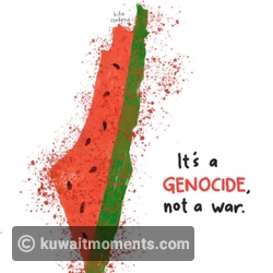 Map of Palestine with Watermelon Motif