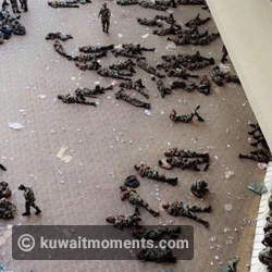 Saudi Security Officers Resting