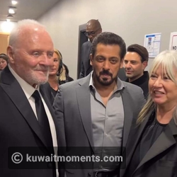 Salman Khan with Anthony Hopkins